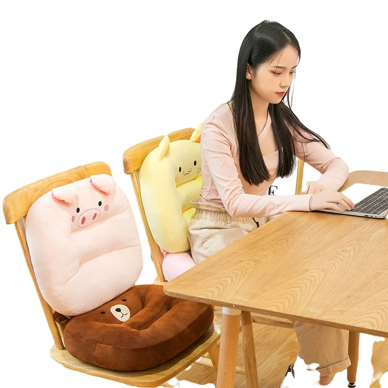 Lovely Kawaii Plush Toy Bear/Rabbit/Cat Stuffed Animal Plush Cushion Pillow Sofa Cushion for Home Office