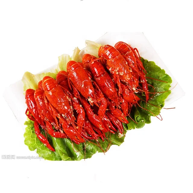 Замороженные вкусные раки готов к