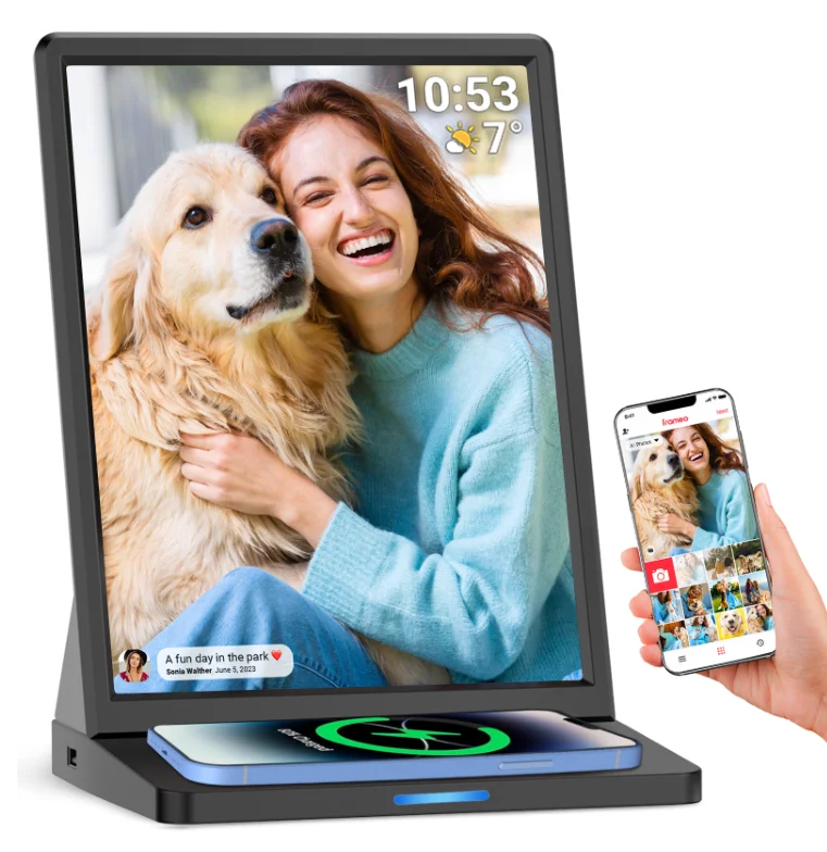 New Design 9.7 inch Desktop All in One Touch Screen Tablet Commercial Display with Battery for Bank Hotel Checking