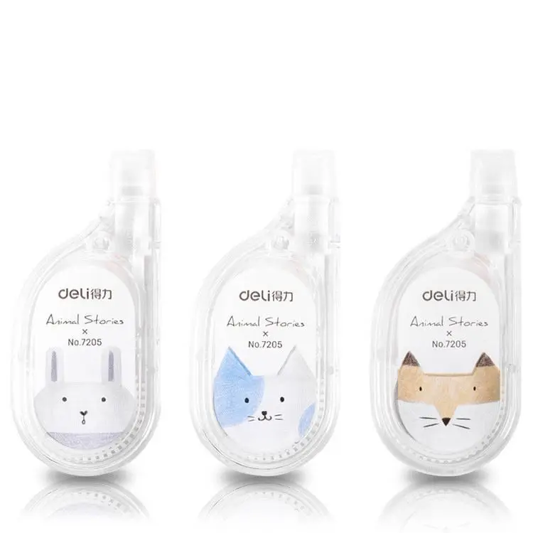 Kawaii School Supplies Cute Cartoon Kids Plastic Correction Tape Roller Correction Tape