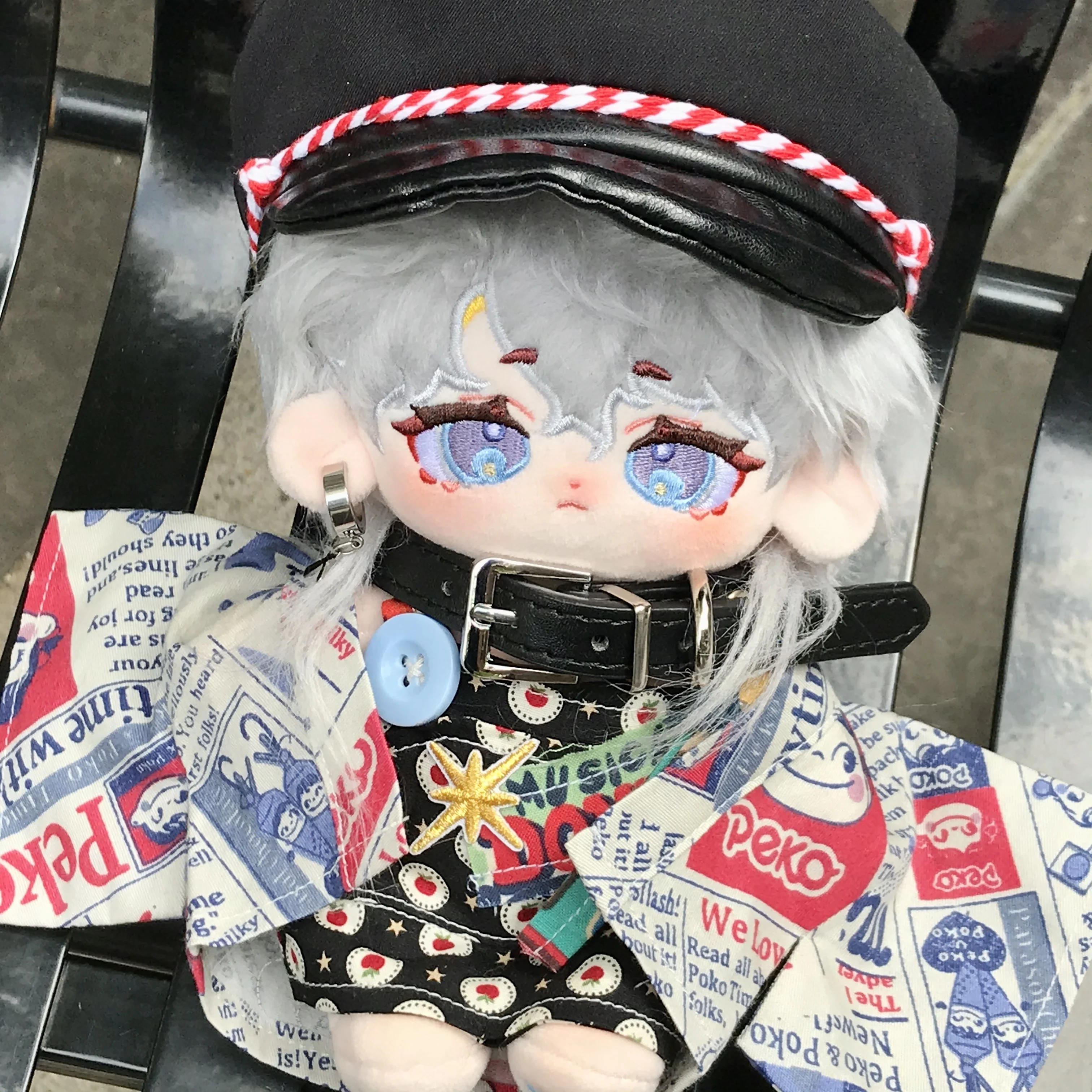 20CM custom soft stuffed toy character anime plush doll