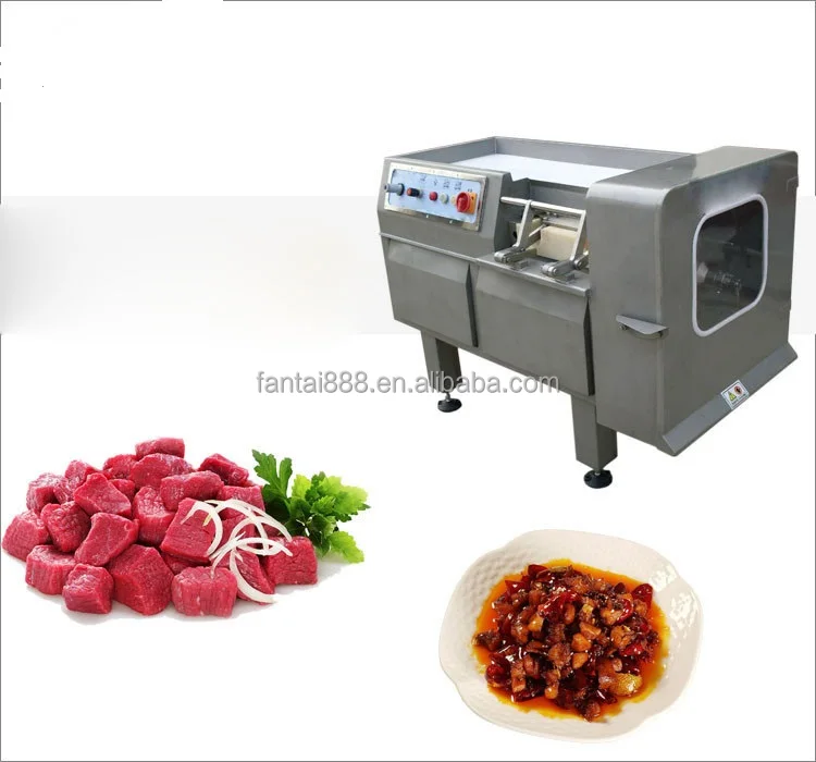 Meat dicer machine meat cube cutting machine diced frozen meat cutting machine/high efficiency automatic frozen beef cube cutter