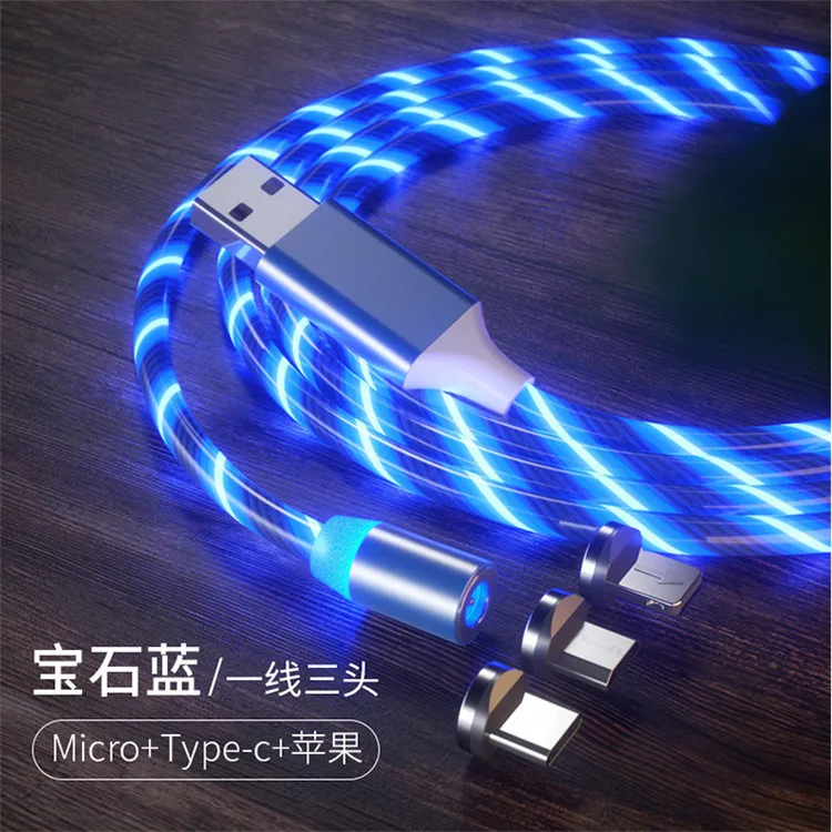  Кабель для передачи данных мобильного телефона 3 в 1 usb a зарядный кабель micro android type c быстрая Магнитная Зарядка 2 0