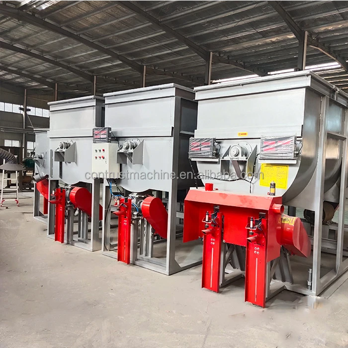 Horizontal animal feed mixer feed powder mixer machine