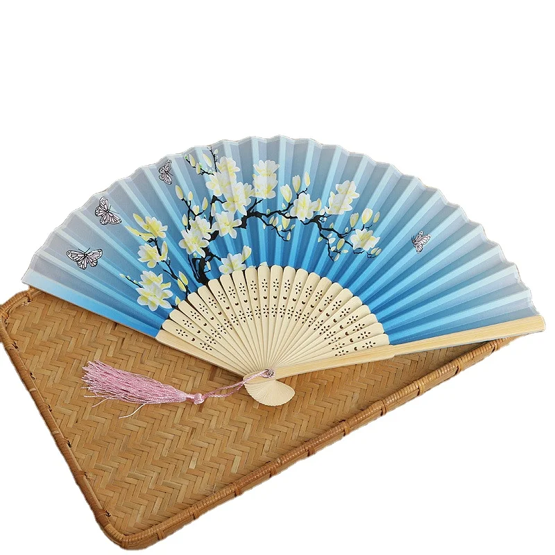 Традиционный китайский ручной складной Ручной Веер из ткани