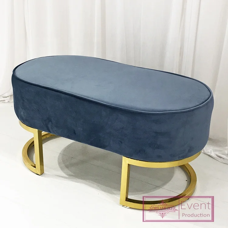 Специальная конструкция основание из нержавеющей стали с бархатной овальной тканью для ног для свадебных мероприятий