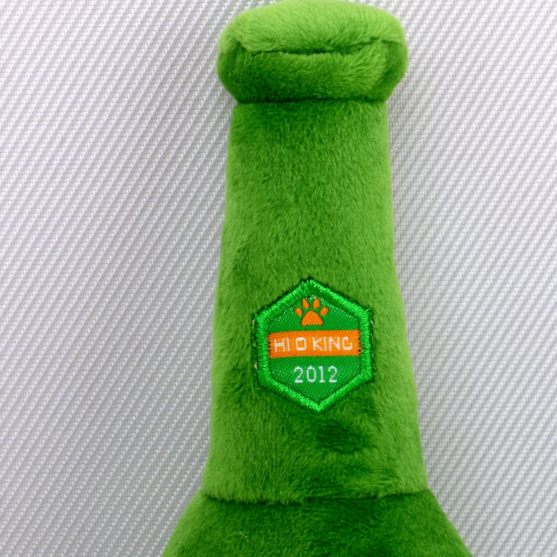 
Best Funny Beer Bottle Plush Dog Toy for Pet product factory 