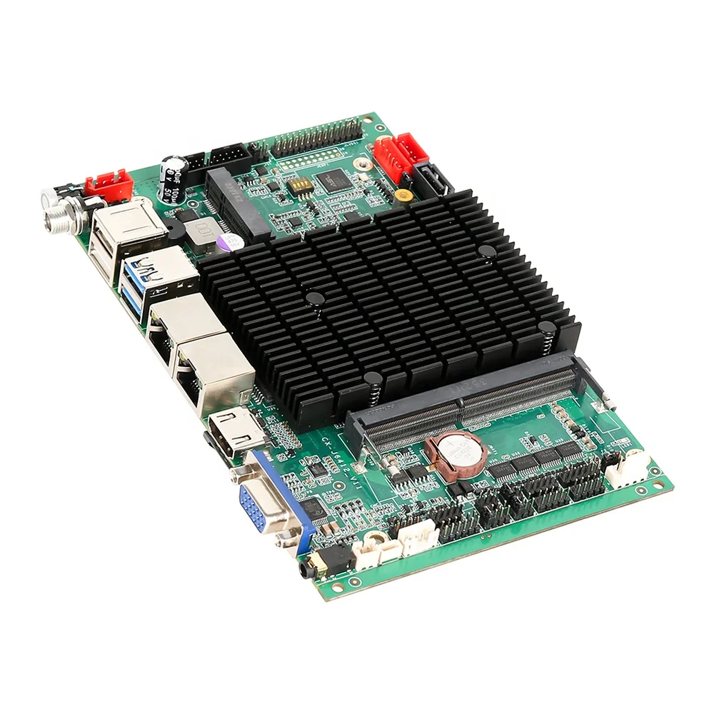 X86 ddr4 8 Гб процессор Intel Elkhart Lake J6412 все в одной панели ПК материнская плата LVDS Dual Lan встраиваемые промышленные материнские платы