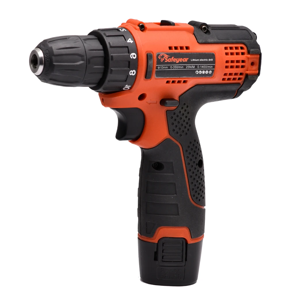 
12V dual speed Durable Portable hardware electric drill set power tools cordless screwdriver 
