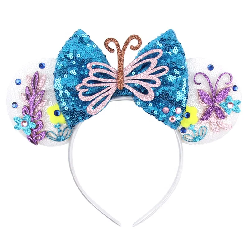 Ziming New Hot Kids Encanto Magic Mouse Ears And Bow Headbands Butterfly And Stars Cosplay Headband