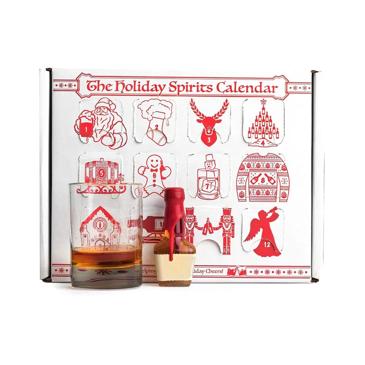 Custom Holiday Party Christmas Beer Advent Calendar Box 12 Days