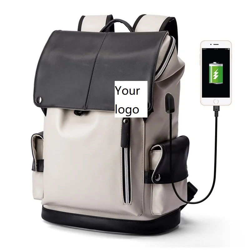 Vegan Leather Dayback Teen Bookbags Laptop Bag Women Back Pack Custom Men Backpacks travel backpack