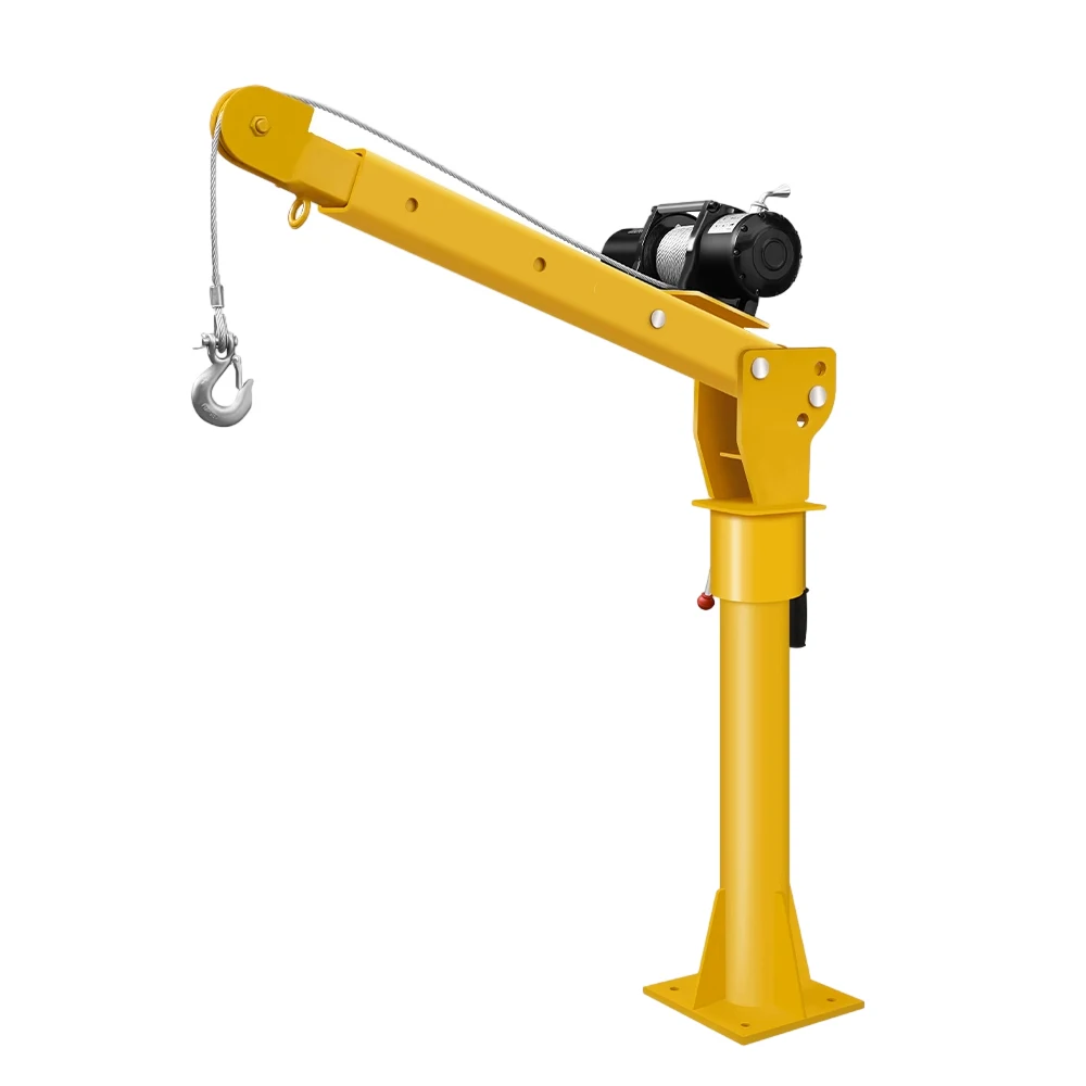 300kg 500kg 1000kg Mini Pickup Truck Mounted Lifting Crane Small Truck Crane With 12v/24v Electric Winch