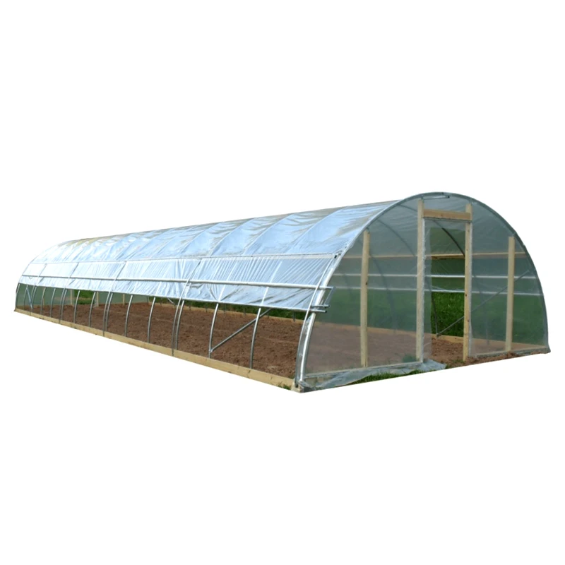 20 футов Солнечная теплица с УФ-стойким полиэтиленовым материалом металлический каркас для растений томатной клубники в сельскохозяйственных