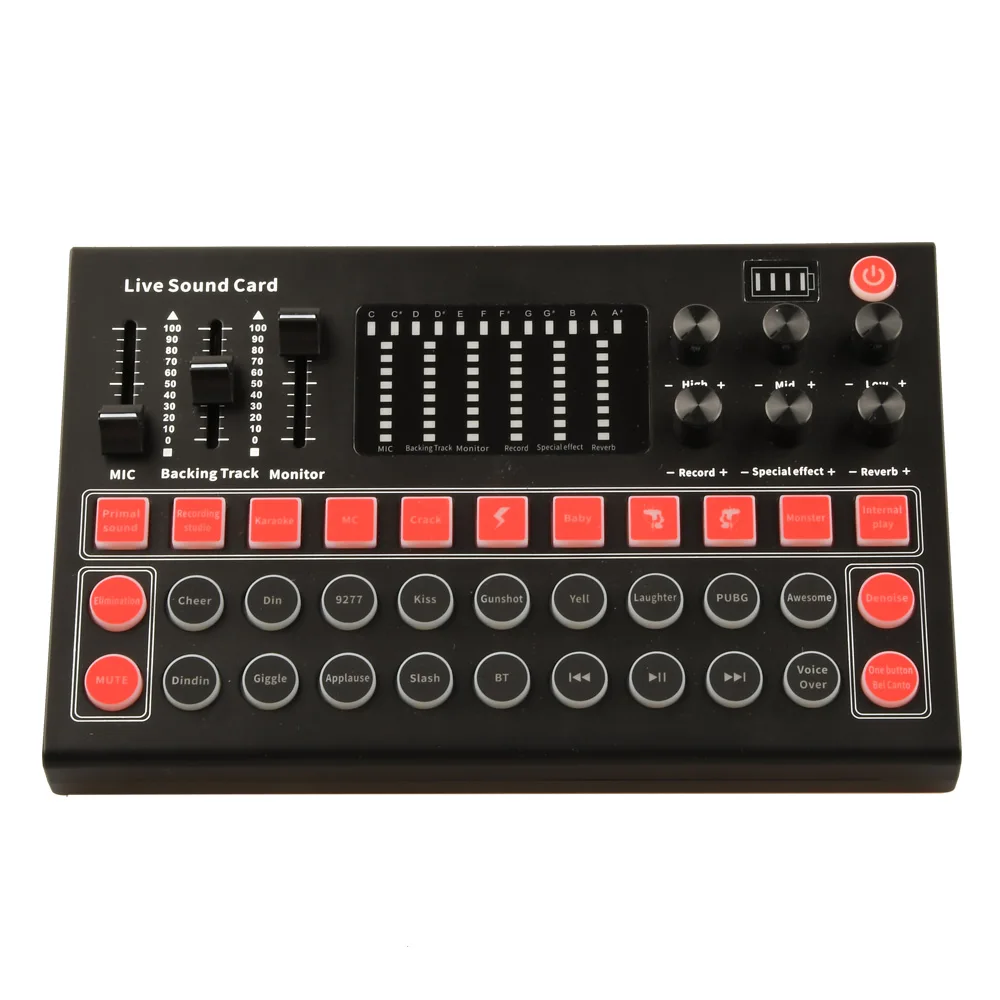 m9 Sound Card Audio Set Interface External Usb Webcast Studio Live Microphone  usb  sound card studio recording