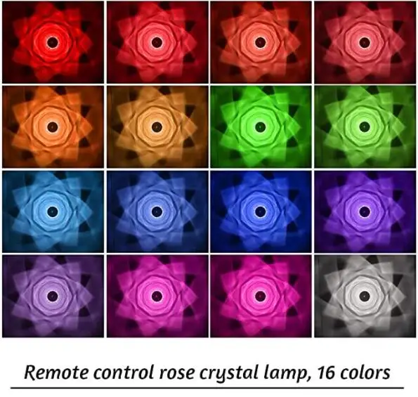 VCAN светодиодная Алмазная Настольная лампа с дистанционным управлением RGB перезаряжаемый ночник для гостиной Роскошные Настольные