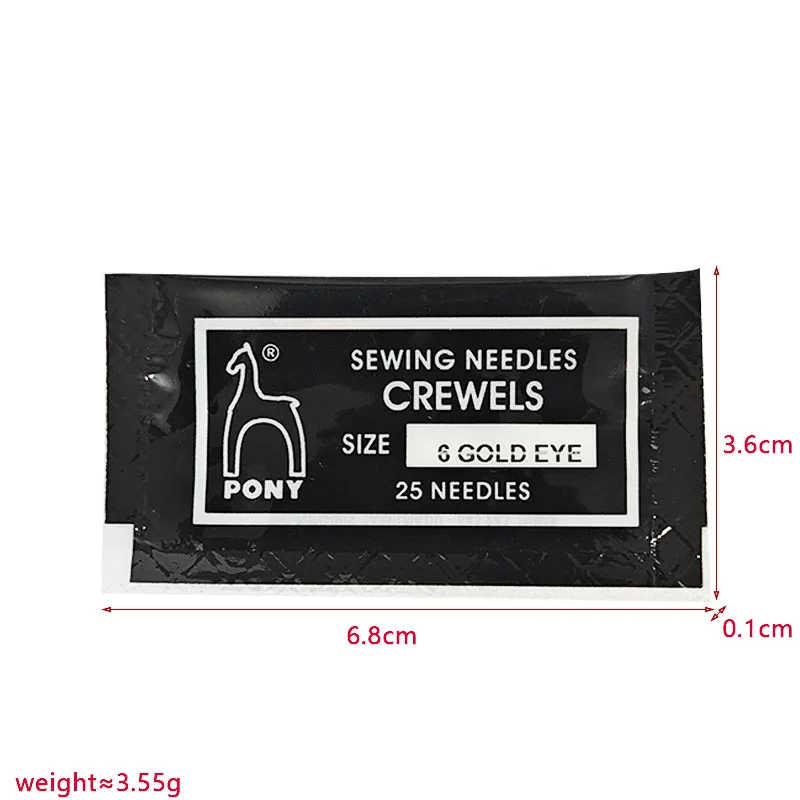 Manufacturers direct sales of India PONY brand hand-stitched embroidery needles each specification gold tail 25 pieces