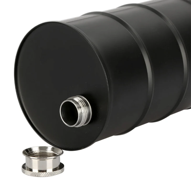 1 gallon US Hip Flask Oil Barrel Top Seller  In Stock Promotion Unique Mens Hip Flask Oil Barrel Drum Stainless Steel