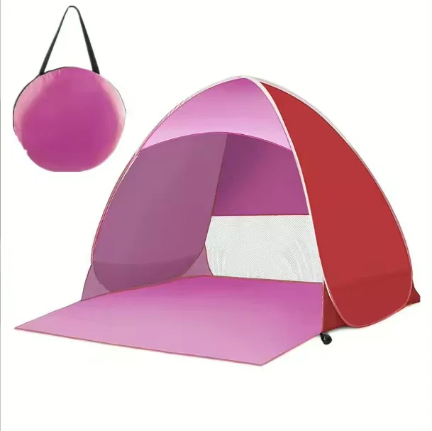 BENOY Portable Sun Shade UV protection tent ,Pop Up Cabana Beach Single Camping Tent Automatic Shelter Infant Sand Tent