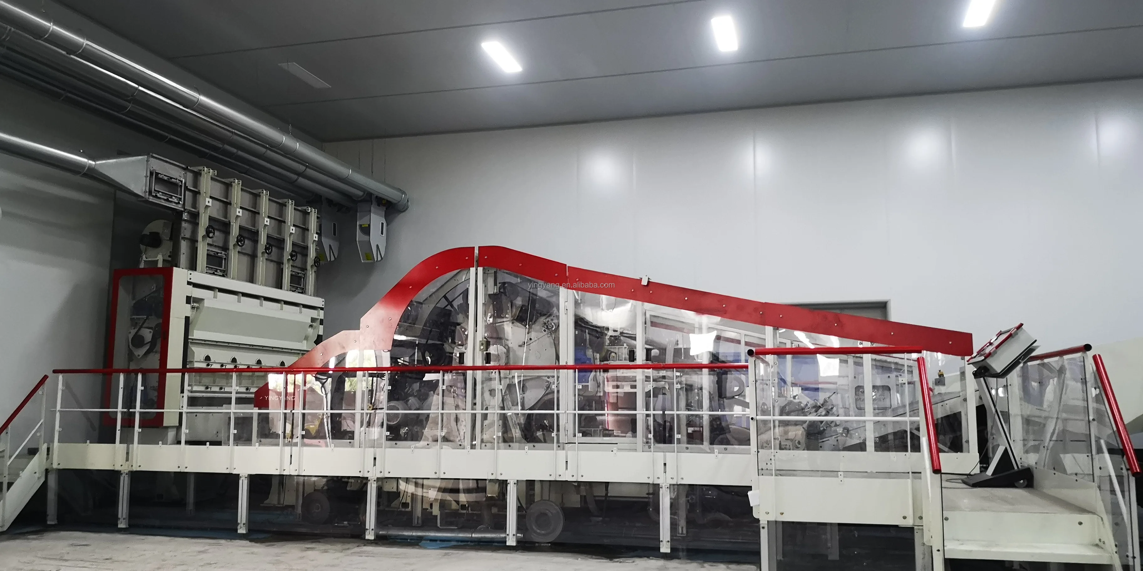 Nonwoven spun lace water jet fabric for mask fabric production line cross lapper spun lace machine