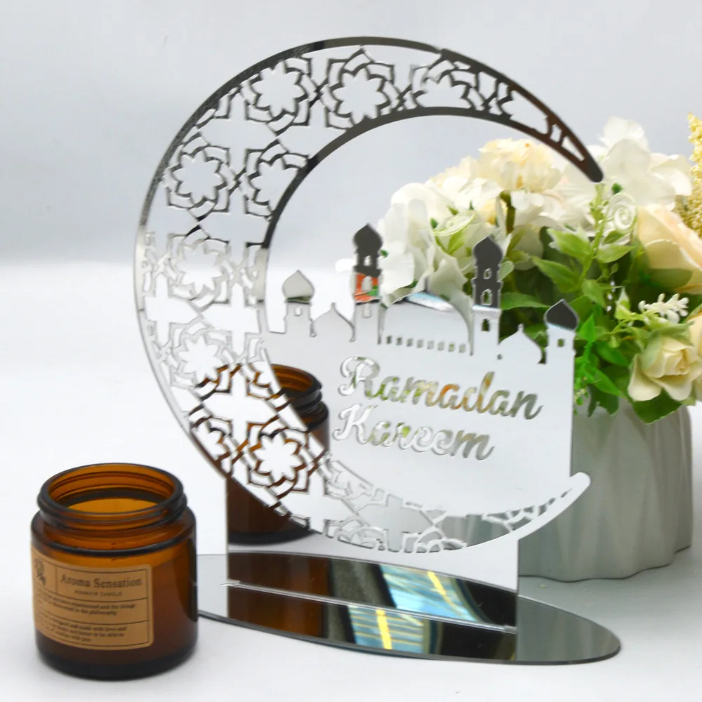 Creative Muslim Festival Acrylic Mirror Decorative 3D Light islamic art Home Decoration