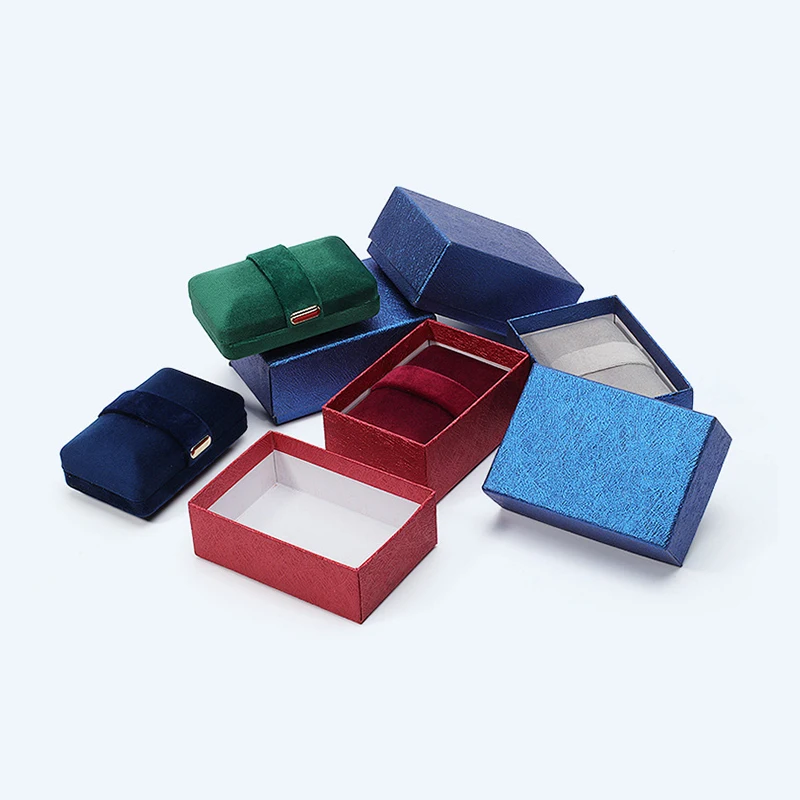 Luxury Small Custom Logo Retro High Quality Velvet Jewelry Necklace Pendant Box Packaging Gift Box