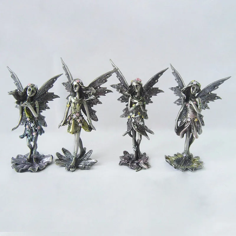 large garden metal human outdoor metal fairy statue beautiful antique fairy statue pewter figurines