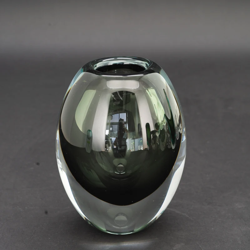 Wholesale Decorated Glassware Colored Glass Vase