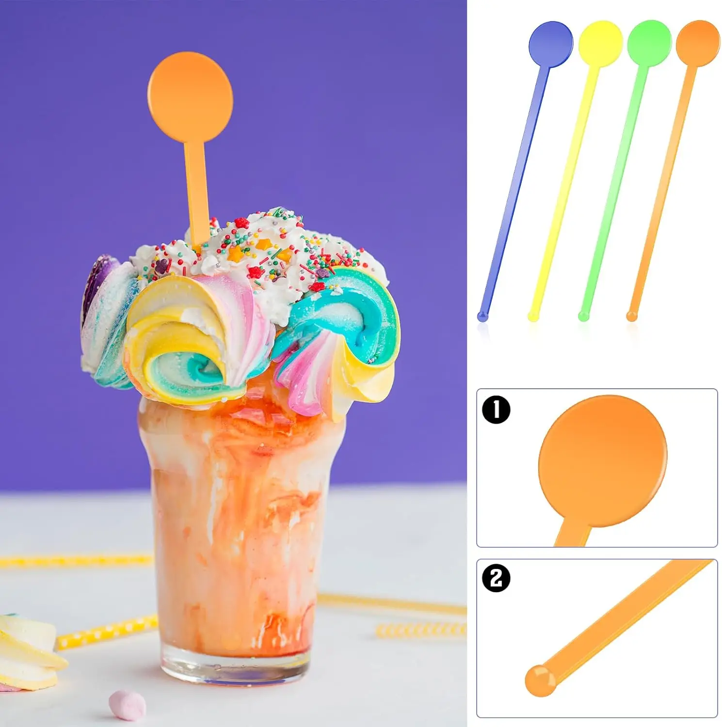 Custom logo  Plastic Stirrer Beverage Drink Blender Rod Bar  Swizzle Sticks Mixing Sticks for Kitchen Bar