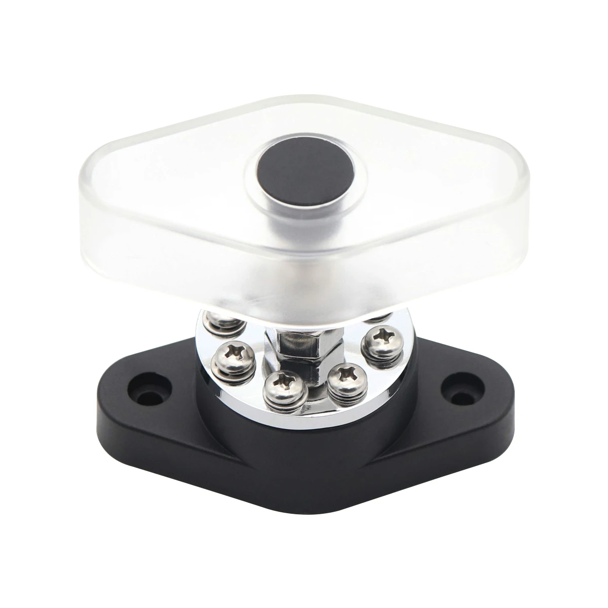 Amomd 8-Way 300A Copper round Busbar with Cover Terminal Blocks for Electrical Connections