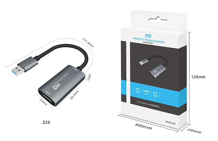 Новый продукт устройство для захвата hd-видео в реальном времени usb 2 0 захват видео