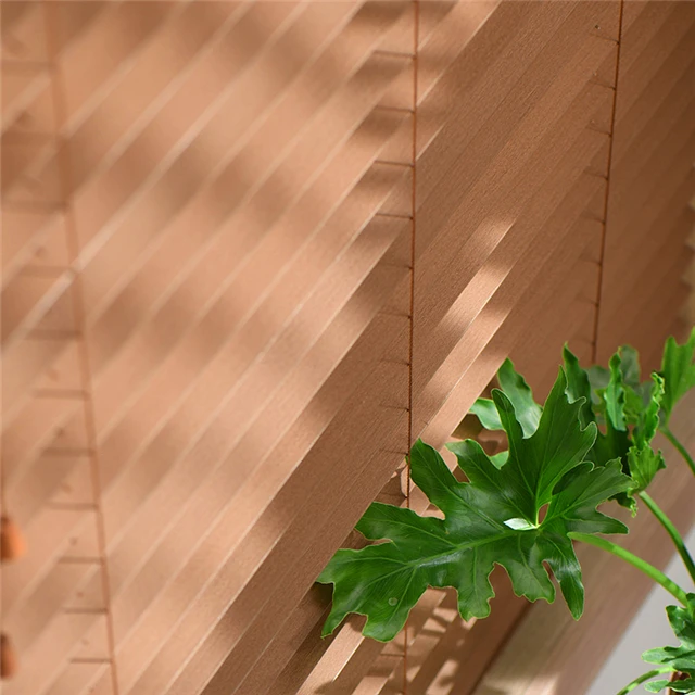 Wholesale High Quality Customized Motor Battery Natural Wooden Vertical Blinds with 89mm slats