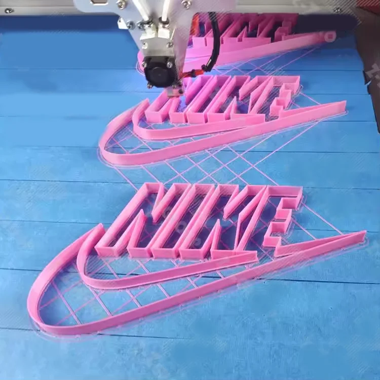 3D Channel Alphabet Industrial Printer 80*80cm Large Print Area With Upgrade Software Complex Logo Signage Production Machine