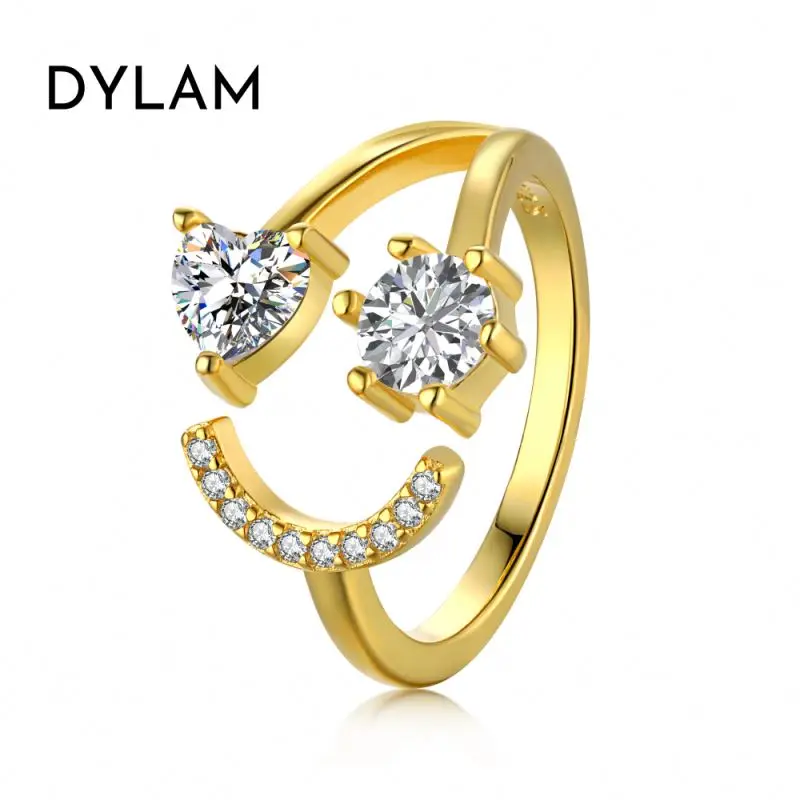 AAA Gems Unique Solid 925 Sterling Silver Mens Ring Iced Out Broken Heart Moissanite Diamond Ring with GRA men vvs diamond rings