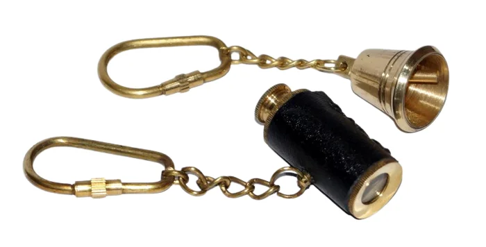 Standard Antique design Keychain Telescope 3 Inch and Bell  with extra premium quality Home & Office Desktop