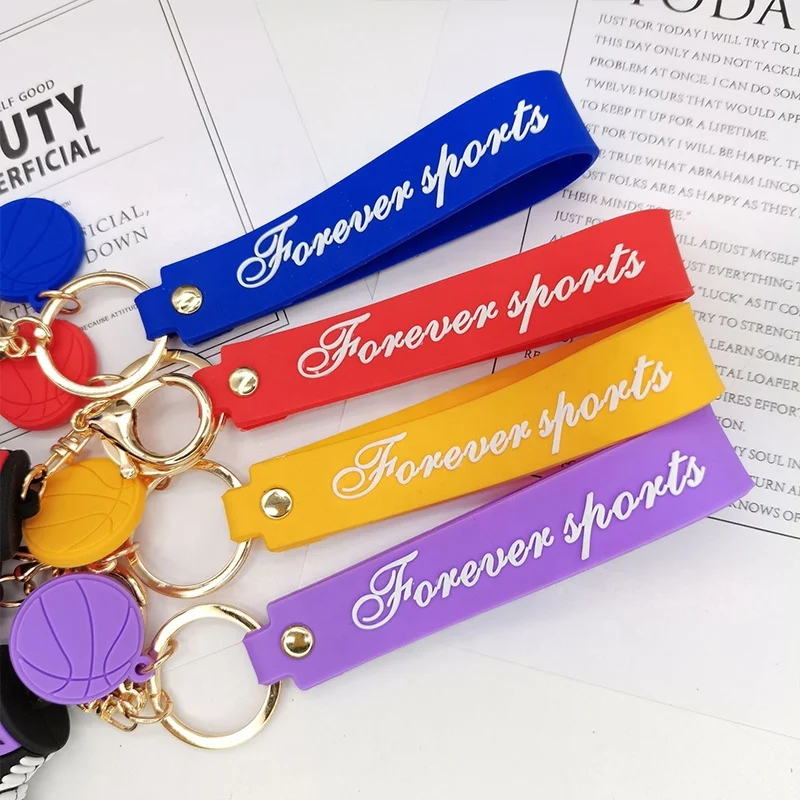 3D Custom High Quality Pvc Key Ring Silicone Aj Shoes Keychain Couple Models Cartoon Red Black Nike Sneaker Keychain