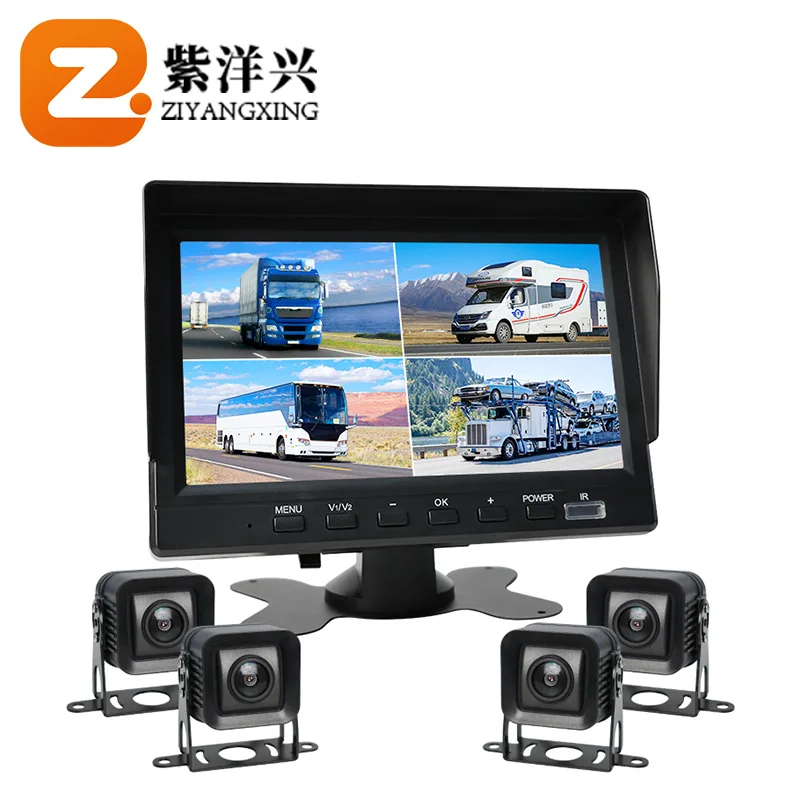 New 4 channel automotive vehicle camera system hd car backup camera 4k monitoring 360 surround view parking kit system