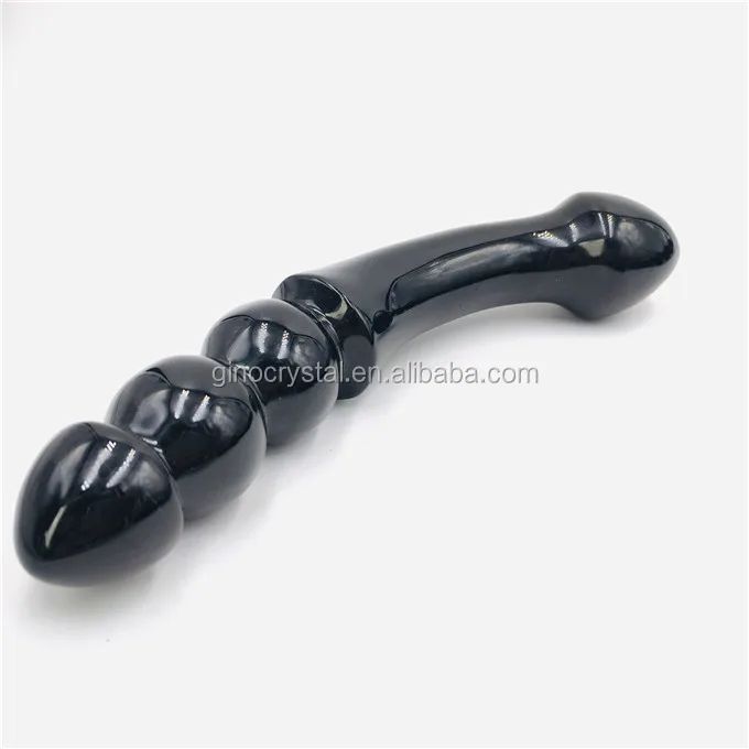 high quality  black obsidian  Crystal Massage Wands Women Sexy Yoni Crystal Dildos yoni healing stick