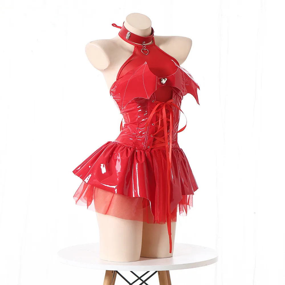 Japanese Two Cos Witch Cosplay Costume Little Devil Skirt Pure Desire Hot Girl Dress