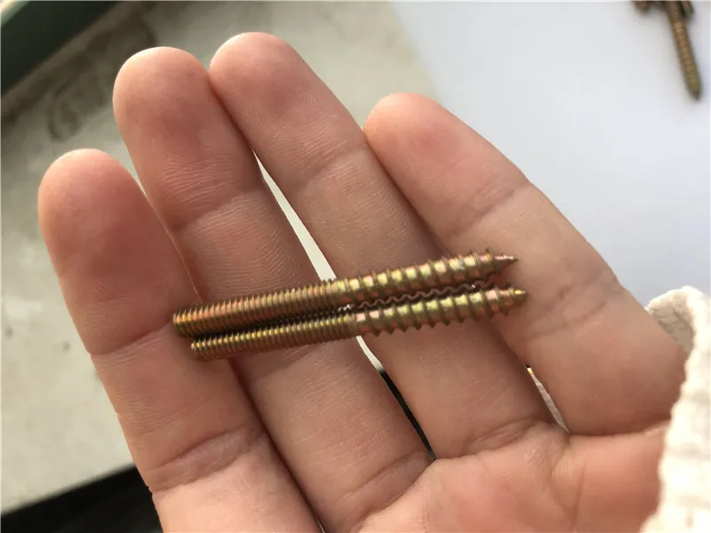 Hanger Bolts Double Headed Bolts Self Tapping Screw for Tap Handles Furniture Carbon Steel Galvanized M4 M5 M6 M8 1