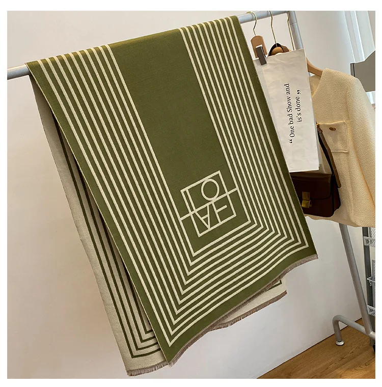 2022 fashion ladies luxury winter scarfs pashmina shawls women thickened warm designer inspired cashmere scarves