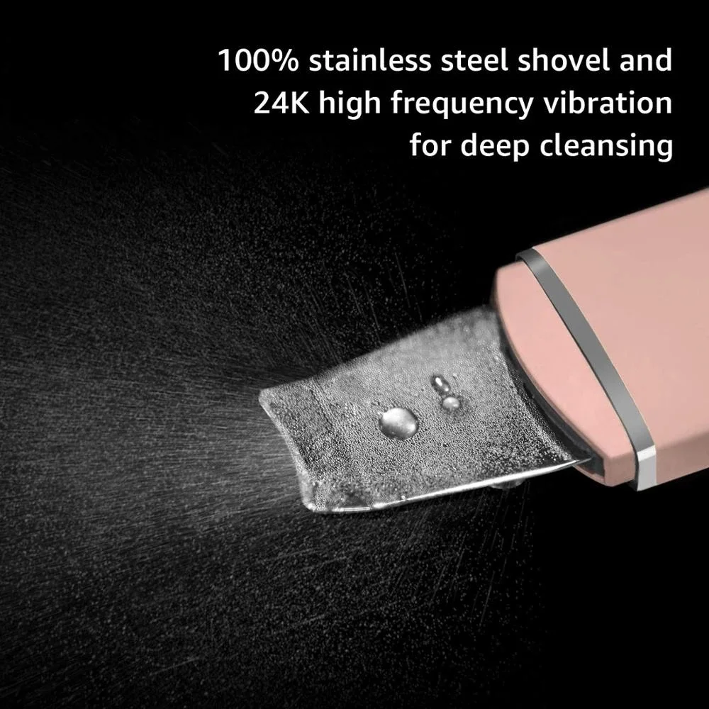 Adjustable Beauty Equipment Electric Professional Sonic Ultrasonic Ion Face Skin Scrubber Spatula