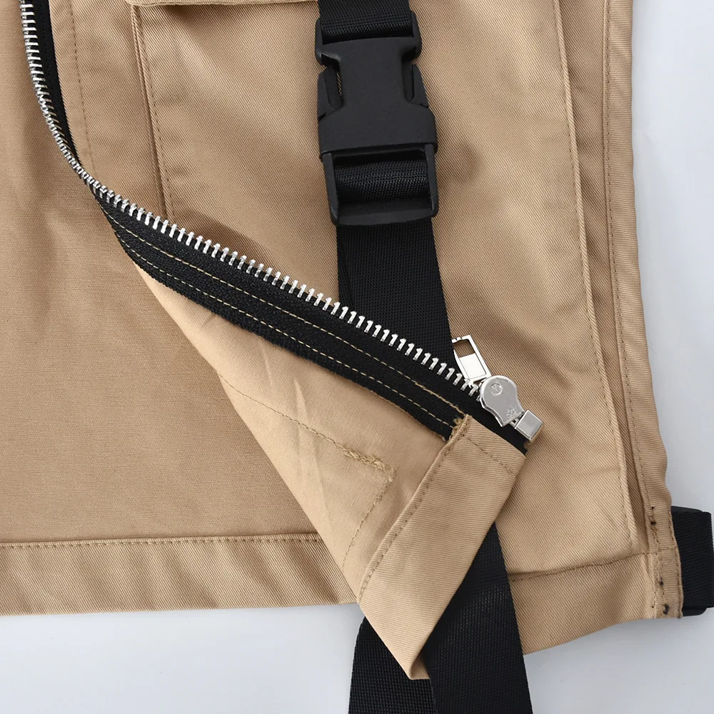 2022 Fall  Fashion Trendy Women Cropped Zipper Pocket Outdoor Cargo Vest Jacket with women