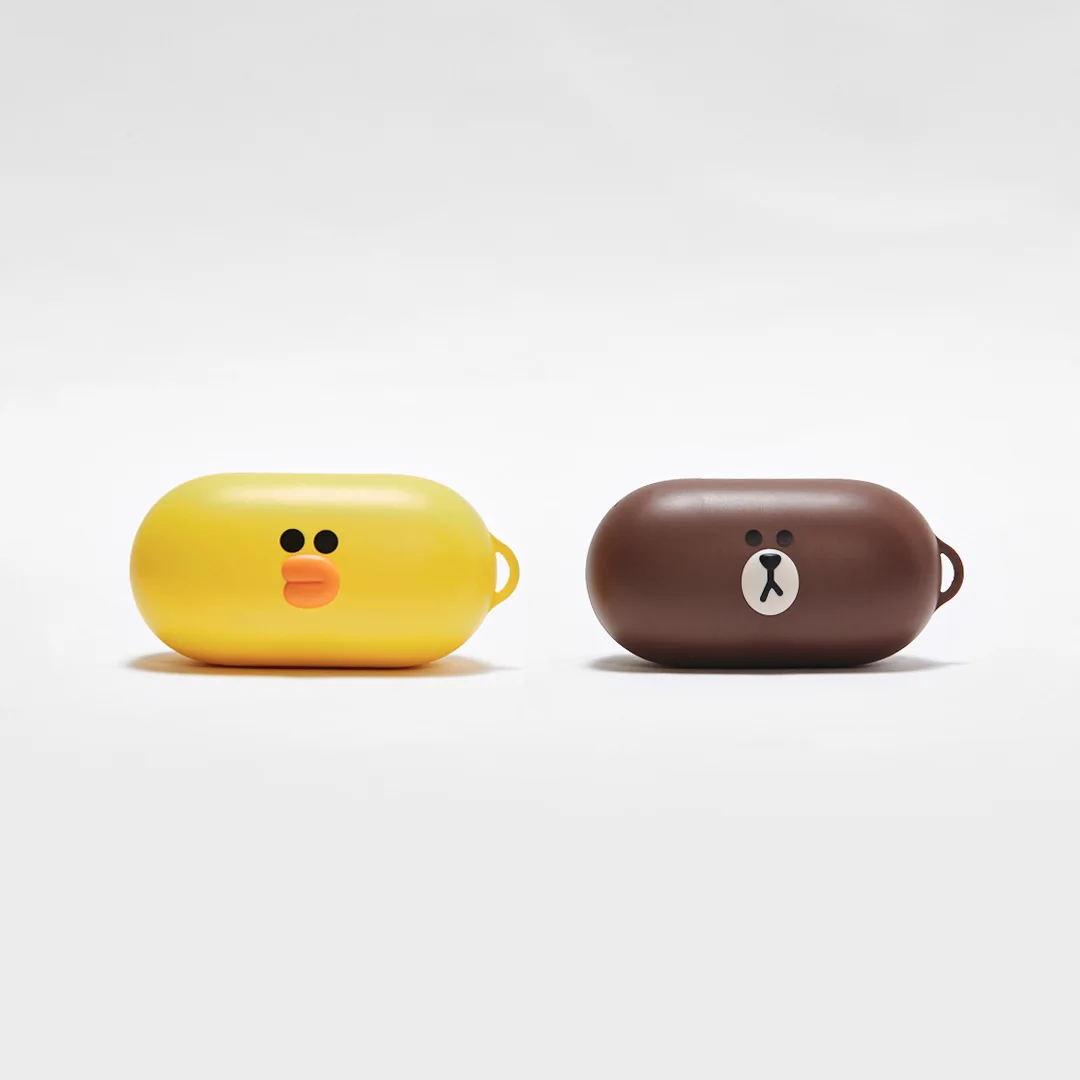  Бренд line friends высокое качество hifi синие зубные наушники беспроводные