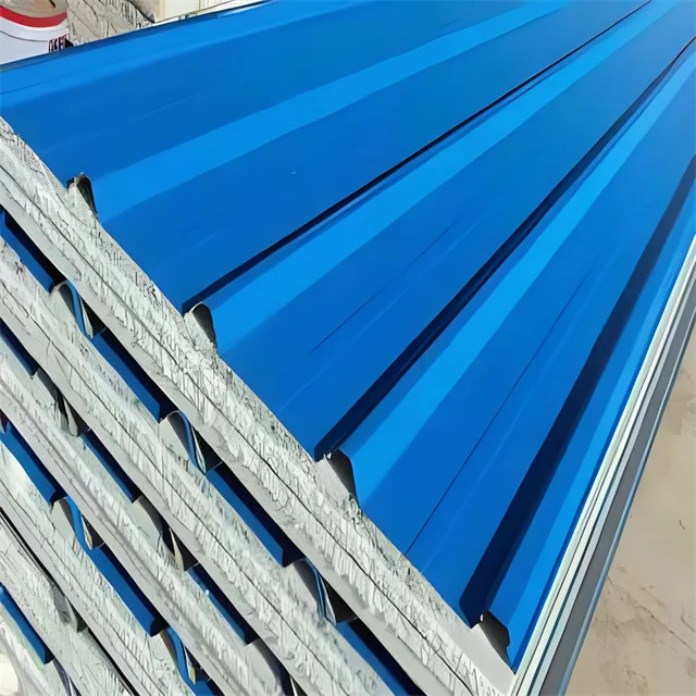 Eps Sandwich Panel Aluminum 200mm Ral 9002 Cement Concrete Wall Roll Forming Machine Eps Sandwich Panels