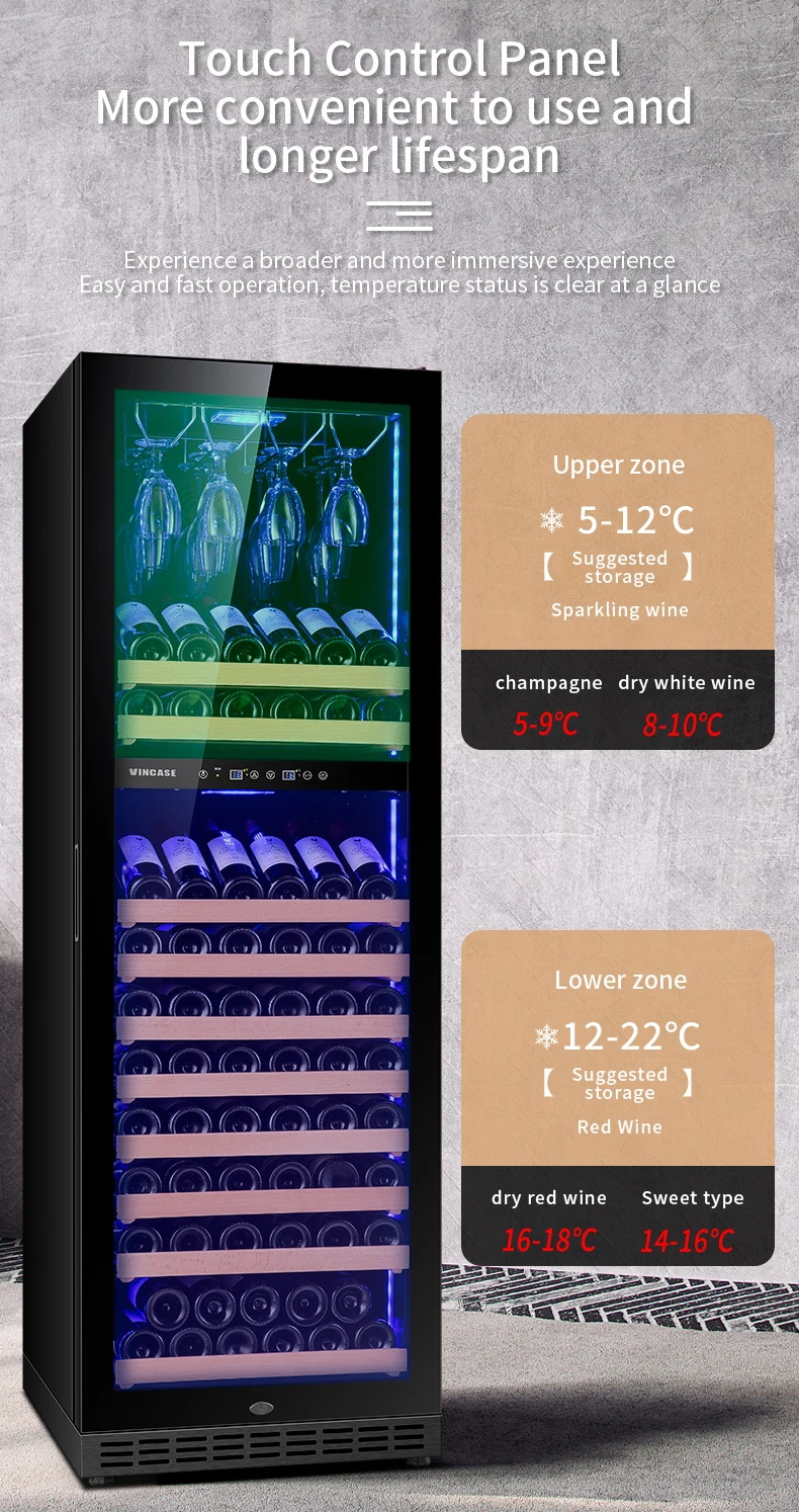 JiuFu home wine cellar cooling unit glass wine cabinet luxury bar wine cabinet for dining room