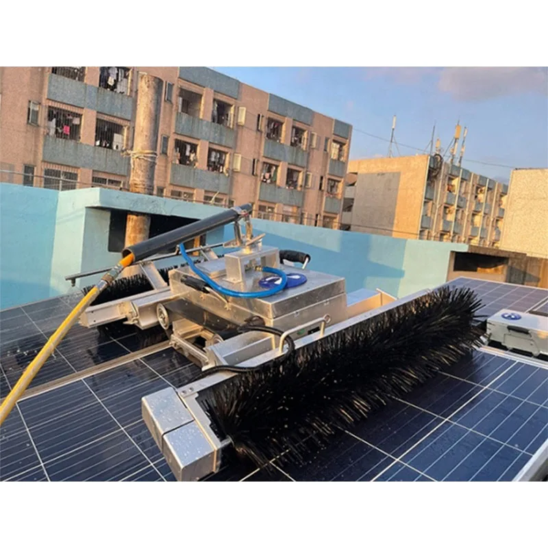 World Top Advanced Fully Autonomous Cheap Water Robot Electric Brush Latest Solar Panels Cleaning Machine