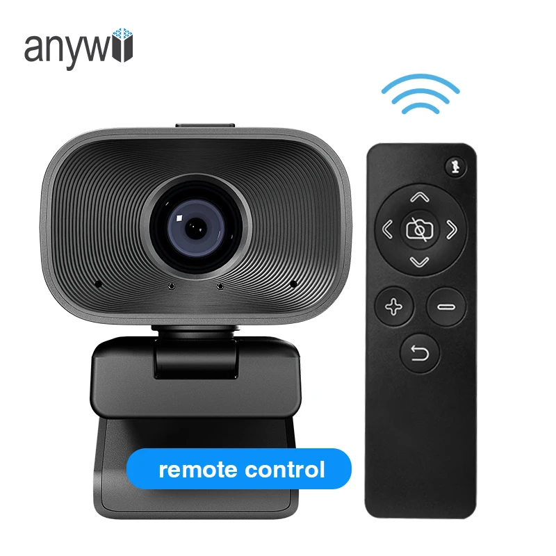 Anywii autofocus HD 1080p web camera with speaker and mic all in one conference webcam with remote control 4k usb camera (1600613540878)