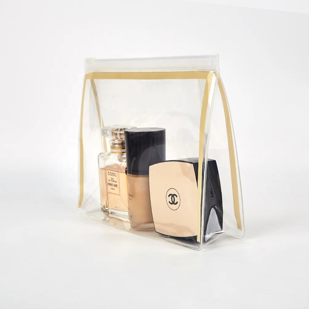 Promotion Gift Cheap Transparent PVC Waterproof Makeup Bag Pencil Pouch Clear PVC Cosmetic Bag With Zipper