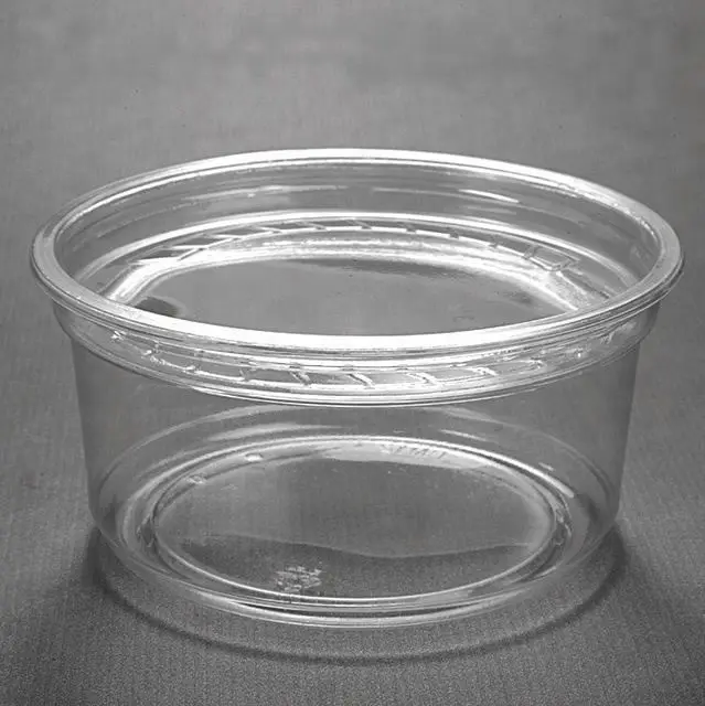 
Hermetic water-tight plastic round disposable Deli food cup with lid 